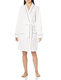 Amazon Essentials Women's Standard Lightweight Waffle Mid-Length Robe, White-DNU, Small | Amazon (US)
