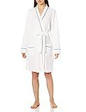 Amazon Essentials Women's Standard Lightweight Waffle Mid-Length Robe, White-DNU, Small | Amazon (US)