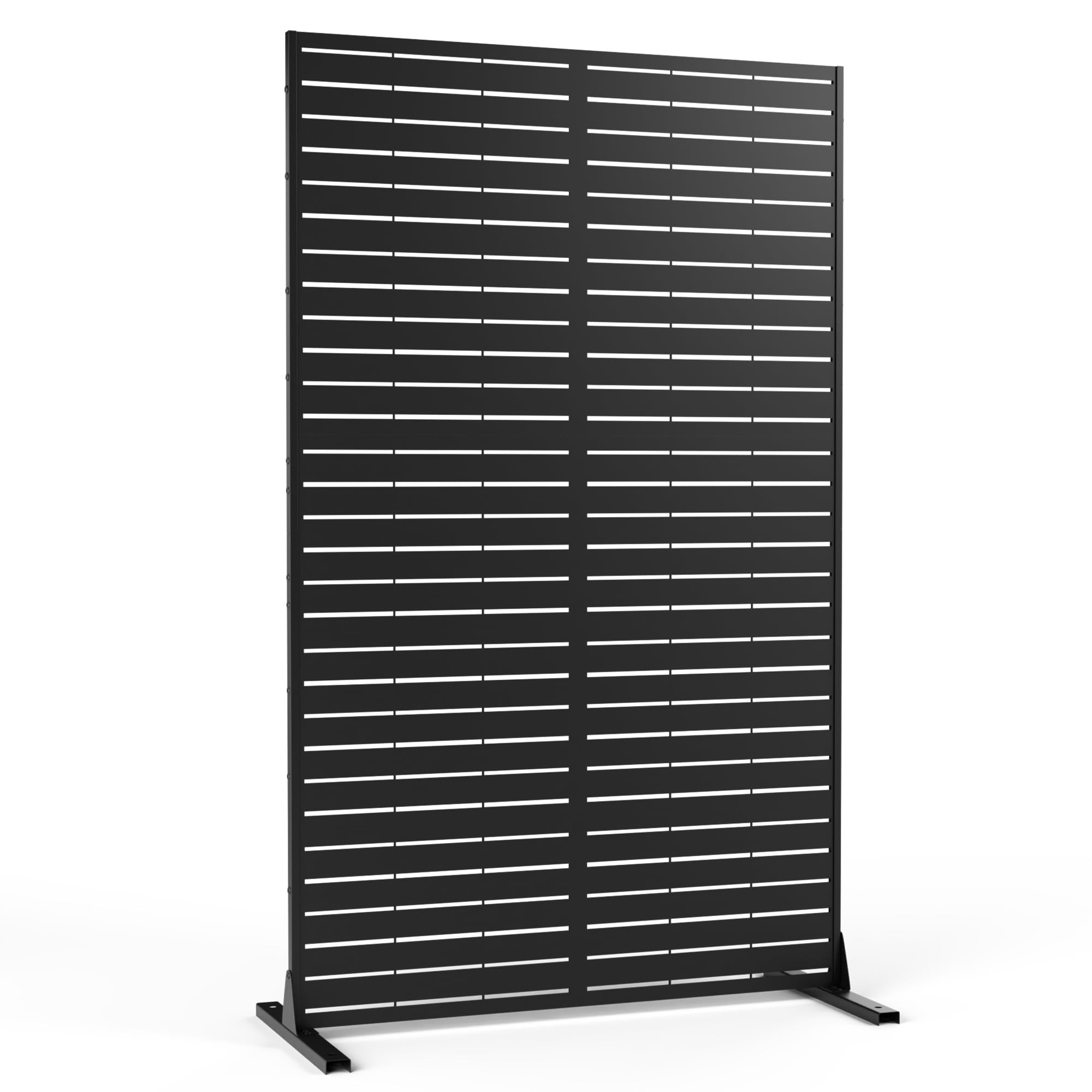 FENCY Metal Privacy Screen with Stand 72"H×44"W Outdoor Freestanding Privacy Screen & Panels, Ou... | Amazon (US)