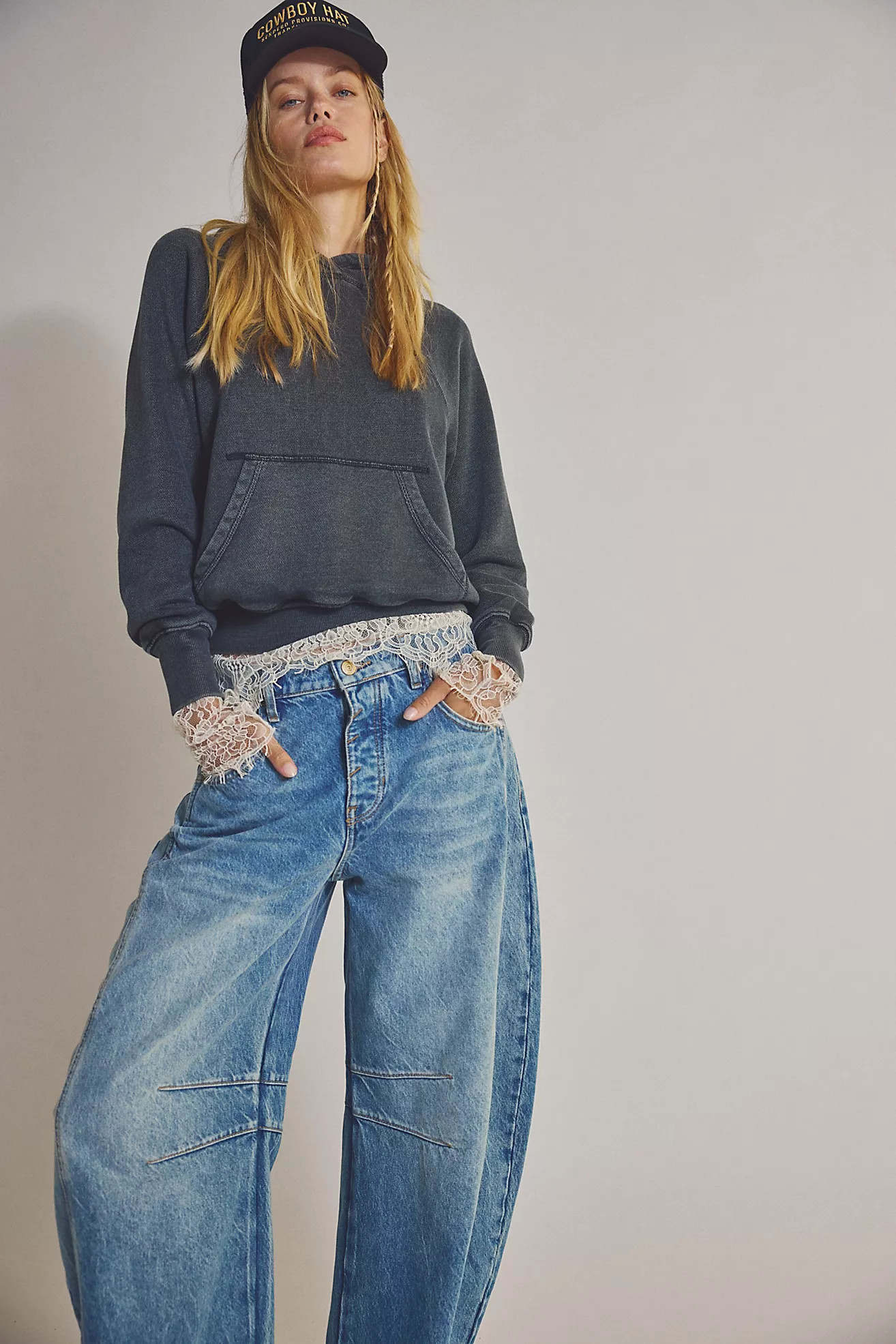 We The Free Good Luck Mid-Rise Barrel Jeans | Free People (Global - UK&FR Excluded)