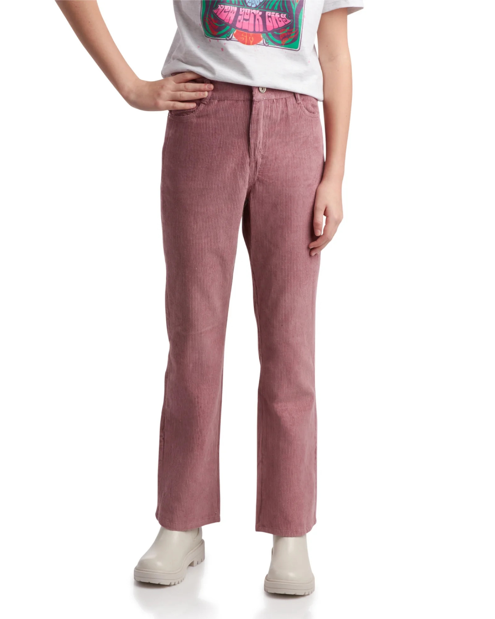Steve Madden Girls' Corduroy Pants - Vintage Flare Leg Bell Bottom Corduroy Pants (4-16) | Walmart (US)