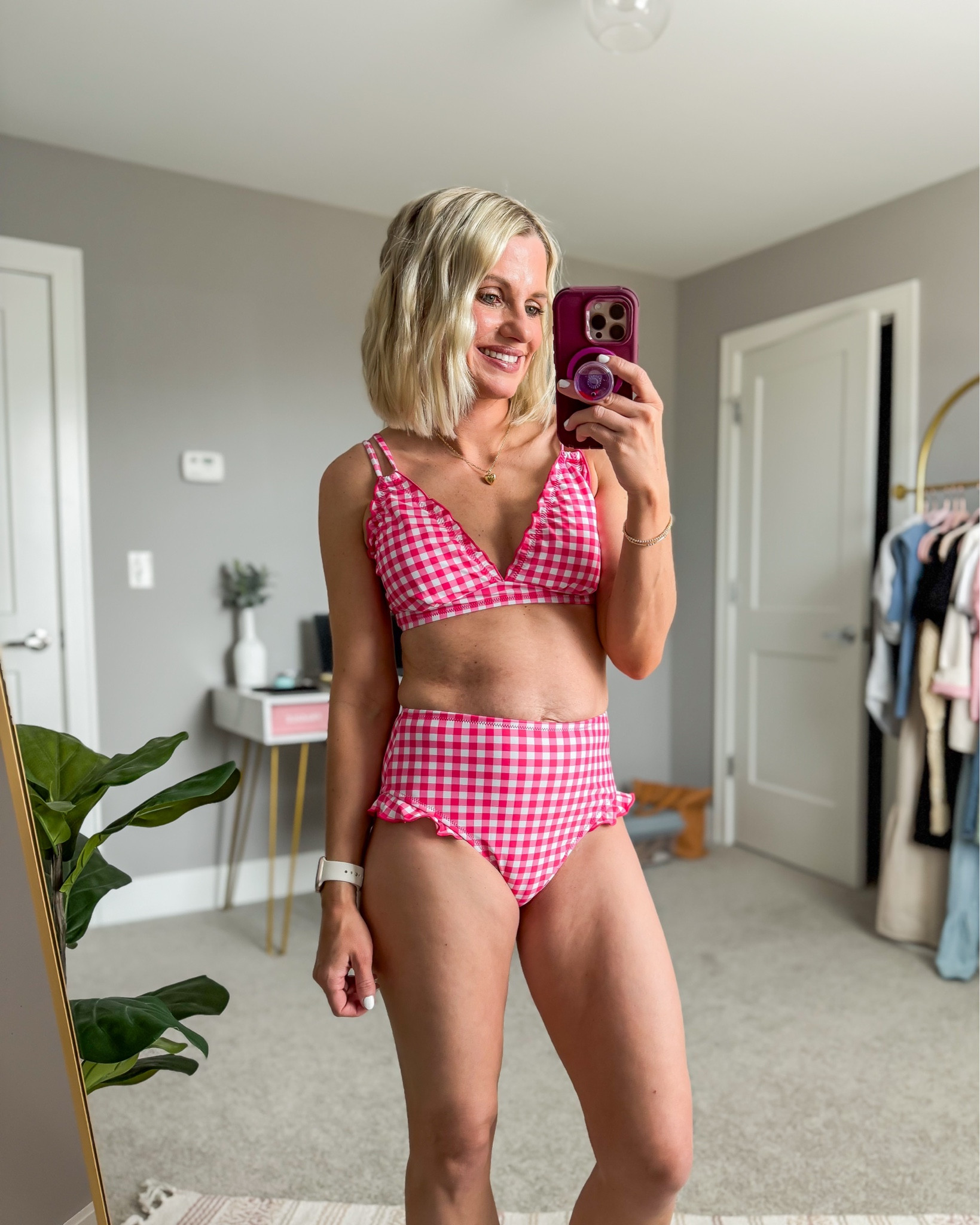 The cutest gingham pink bathing suit! 👙 Summer vacation can not come soon enough! 

#LTKPetite #LTKSwim #LTKTravel