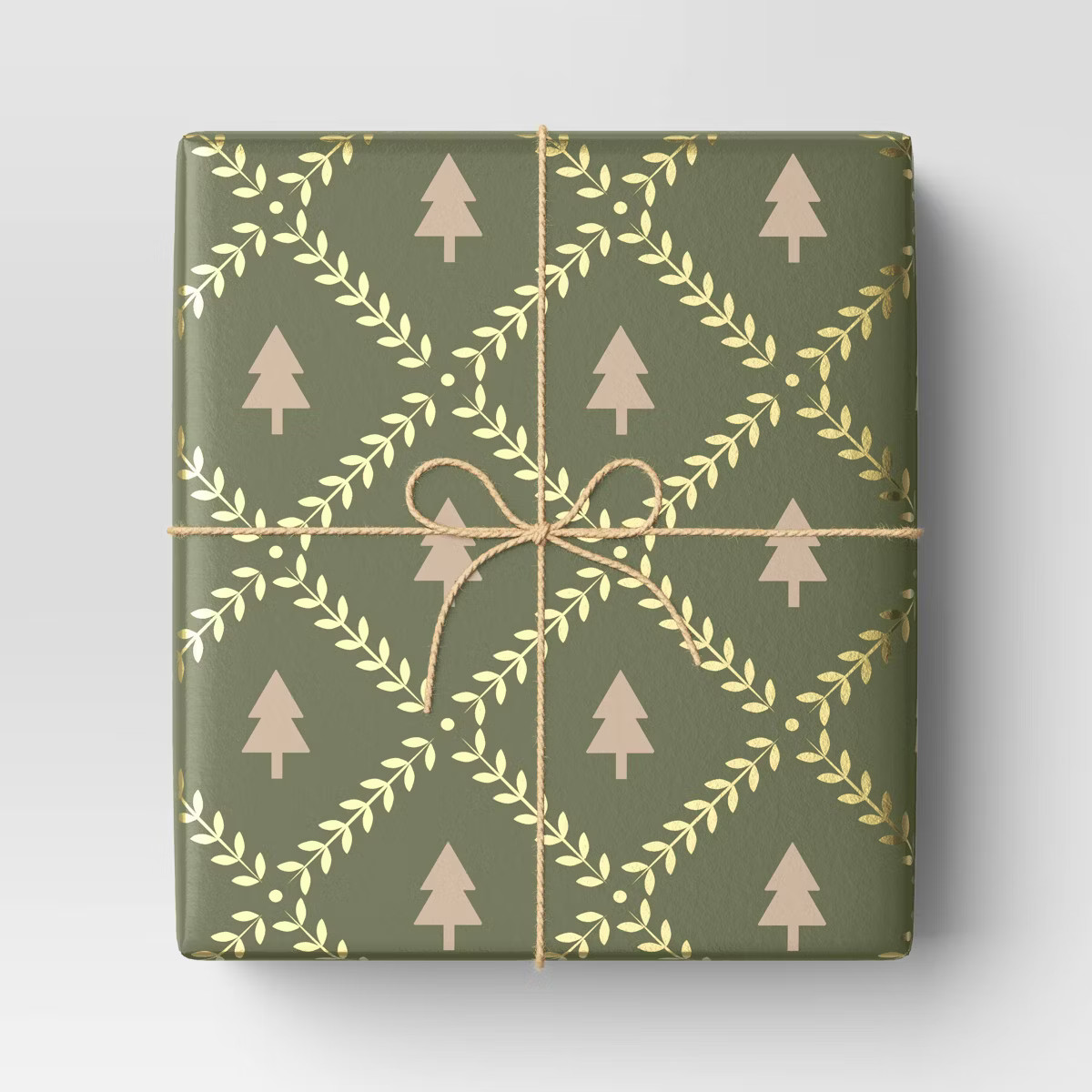 25 sq ft Tree Print Christmas Gift Wrap Green - Wondershop™ | Target