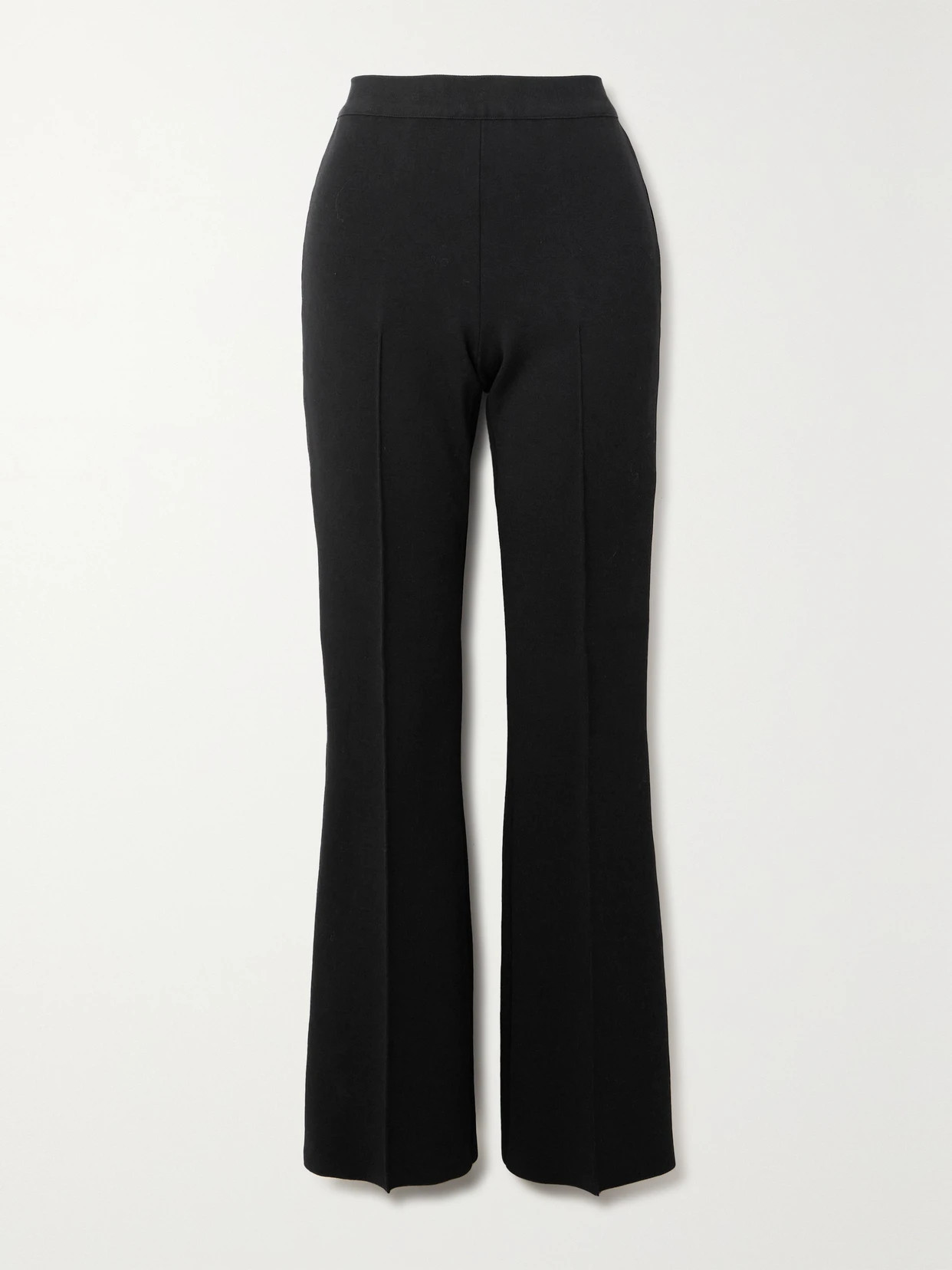 HIGH SPORT - Long Kick Stretch-cotton Flared Pants - Black | NET-A-PORTER (US)
