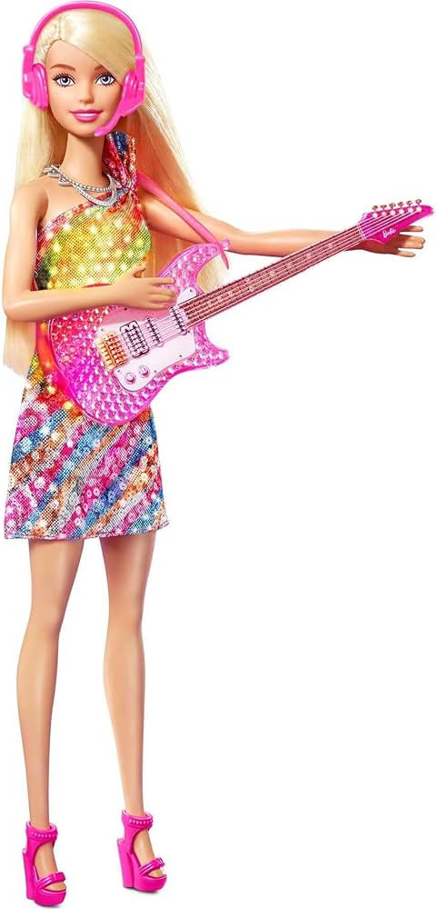 Barbie: Big City, Big Dreams Singing Malibu” Roberts Doll (11.5-in Blonde) with Music, Light-Up... | Amazon (US)