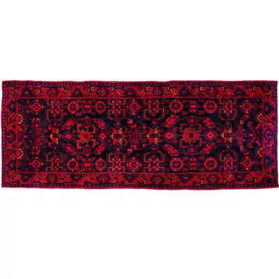 Brendin One-of-a-Kind 3'8" x 9'11" 1970s Area Rug in Red/Black | Wayfair North America