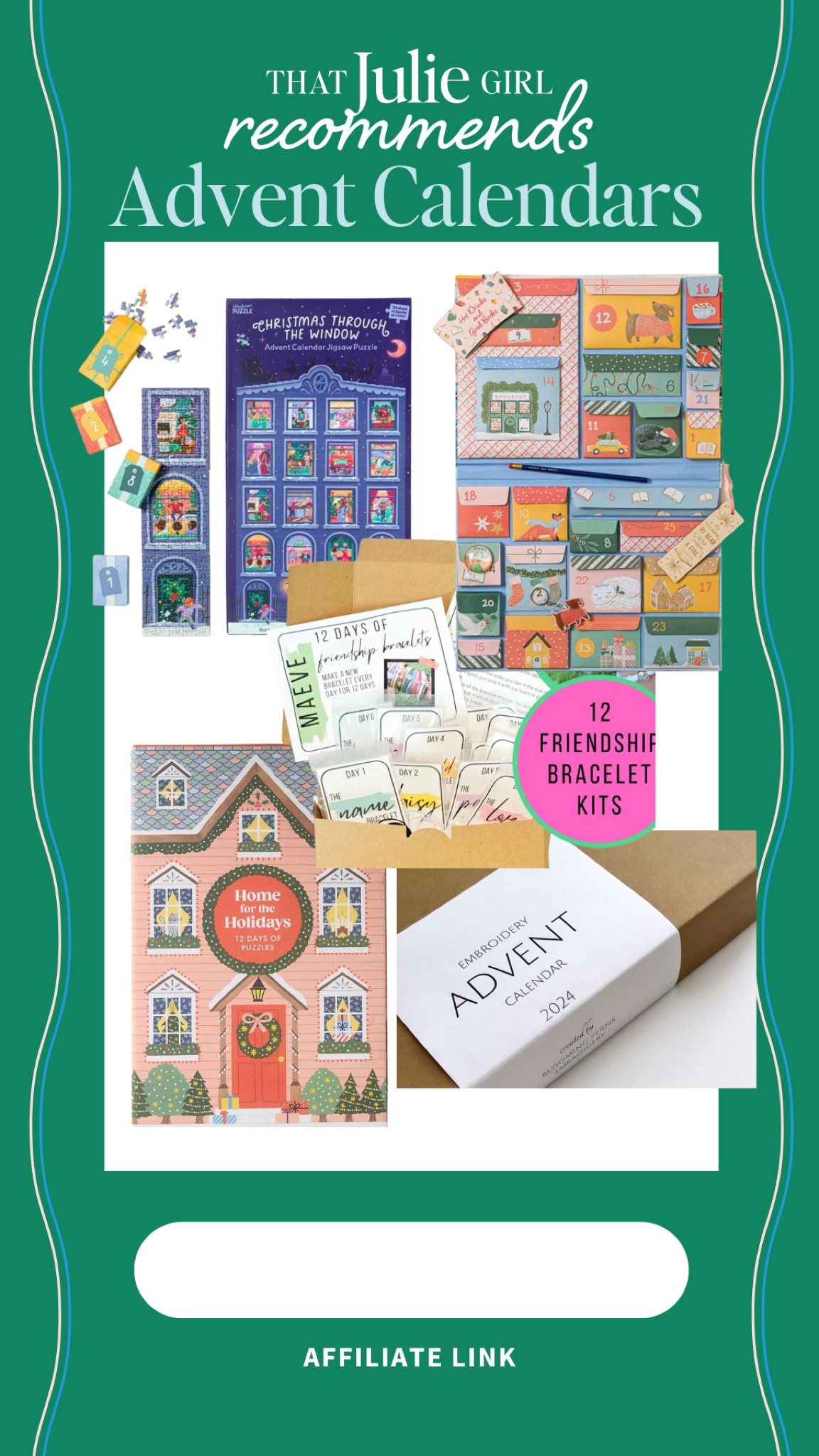 For the crafty/experience driven person in your life (I love if that’s you!!), these advents are perfect!  Embroidery, painting, puzzles, and friendship bracelets. You’re just going to love them!

#LTKFindsUnder50 #LTKSeasonal #LTKFindsUnder100