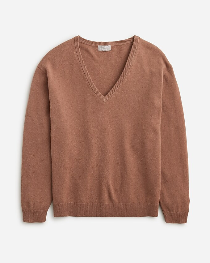 Cashmere relaxed V-neck sweater | J. Crew US