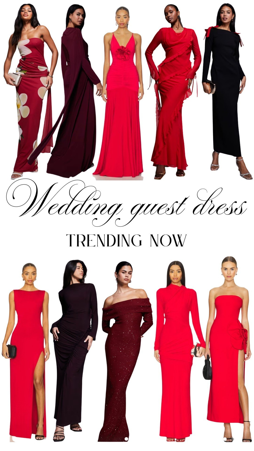 Red & Burgundy Wedding Guest Dresses – Boho Maxi Edit ✨If you’re looking for the perfect wedding guest dress in red or burgundy tones, this edit is for you. Deep wine shades, rich crimson hues, and elegant maxi silhouettes create a bold yet sophisticated look for fall weddings, evening ceremonies, and romantic venues.These long red wedding guest dresses feature soft, flowing fabrics and subtle bohemian details — think draped sleeves, delicate ruching, and flattering waistlines. The result? A statement look that feels elevated, feminine, and wedding-appropriate.Whether you’re attending a formal celebration or a romantic outdoor ceremony, these burgundy and red boho wedding guest dresses bring warmth, elegance, and timeless style.Shop my curated selection of long red and wine-colored wedding guest dresses for a chic and confident wedding guest look.#WeddingGuestDress #RedWeddingGuestDress #BurgundyDress #BohoWeddingGuest #MaxiDress #FallWeddingStyle #LTKwedding #LTKstyle

#LTKWedding #LTKSeasonal #LTKootd