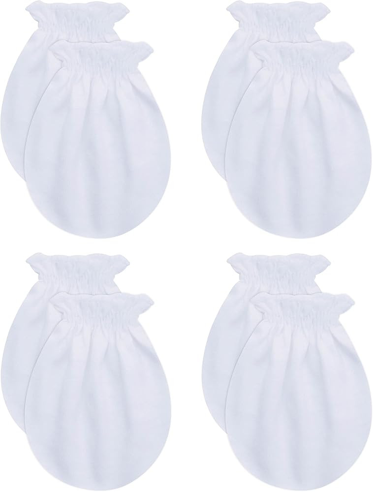 RATIVE No Scratch Mittens 100% Cotton For Newborn Baby 0-6 Months Boys Girls | Amazon (US)