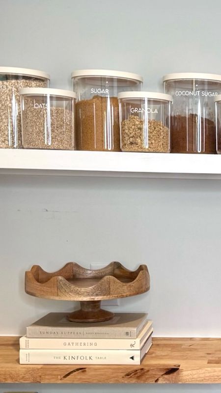 We love this warm wood multipurpose stand: fruit bowl, cake stand, countertop decor- it’s precious! This is a sweet corner of a recent pantry organization project for Graceful Spaces Organizing 
#pantryorganization #cakestand #target 

#LTKHome #LTKFindsUnder50 #LTKGiftGuide