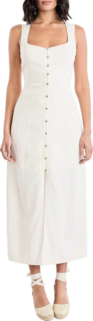 Sleeveless Linen Blend Maxi Dress | Nordstrom