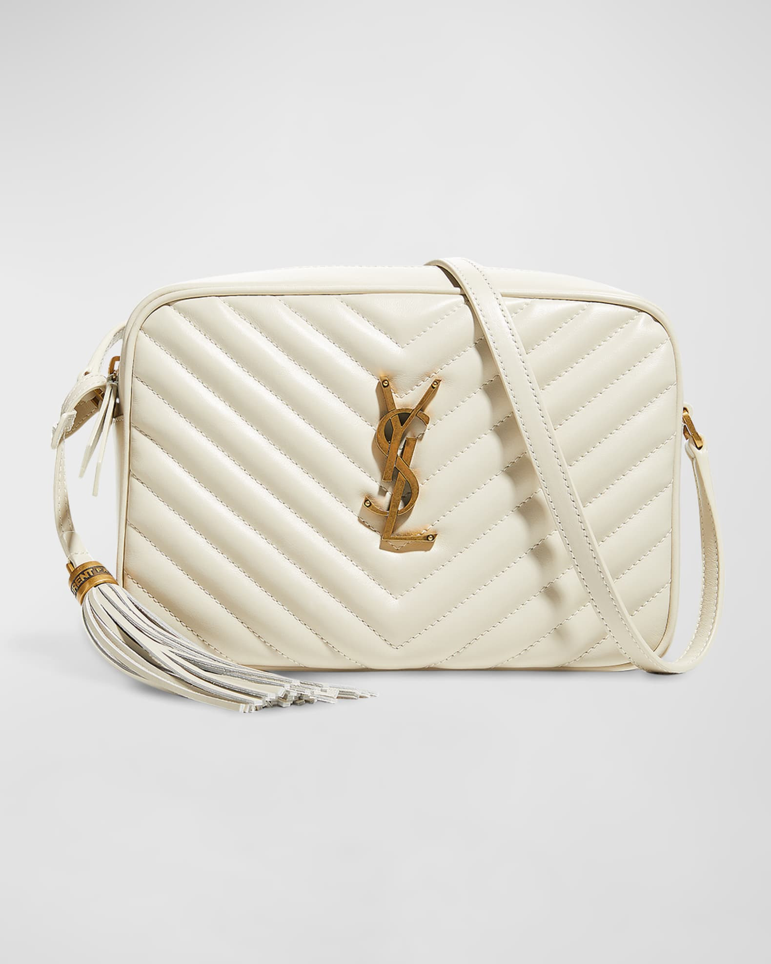 Saint Laurent Lou Medium Monogram YSL Calf Crossbody Bag | Neiman Marcus