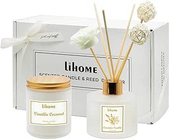 Gifts for Women - Scented Candles&Reed Diffusers for Home, Scent Fragrance Set for Bedroom Bathro... | Amazon (US)