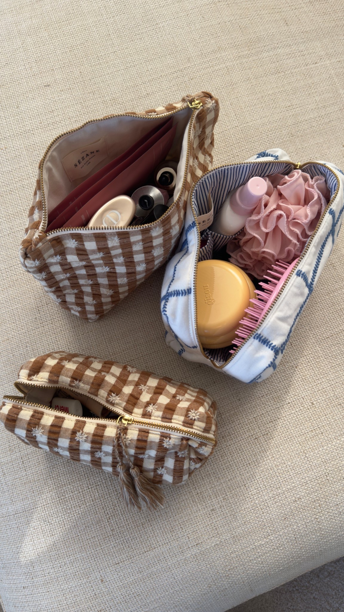 the cutest packing pouches 