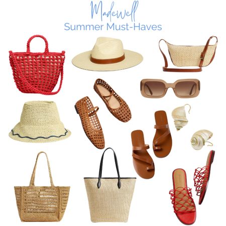 Check out these summer essentials from Madewell! #Madewell #SummerStyle #FashionFinds #OnTrend #SummerMustHaves #RaffiaBags #SummerBag #Sandals #BeachHat #SunHat



#LTKShoeCrush #LTKItBag #LTKSeasonal
