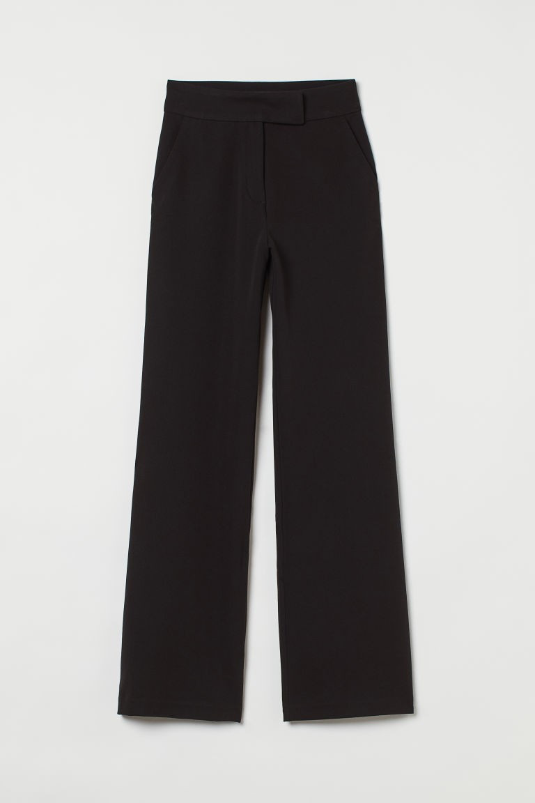 H & M - Wide-cut Pants - Black | H&M (US + CA)