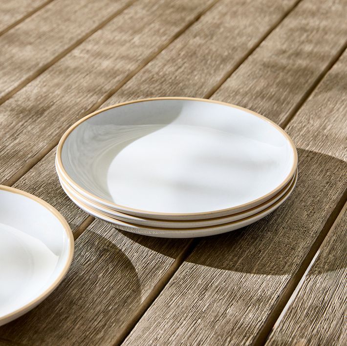 Mill Melamine Outdoor Salad Plate Sets | West Elm (US)