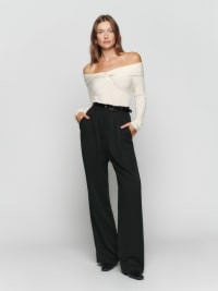 Natalia Cashmere Twist Front Sweater | Reformation (Global)