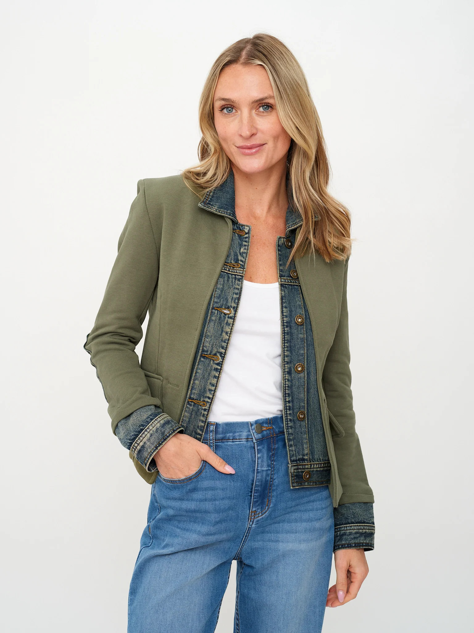 clarissa *made in italy* blazer [olive] | Six Fifty Clothing