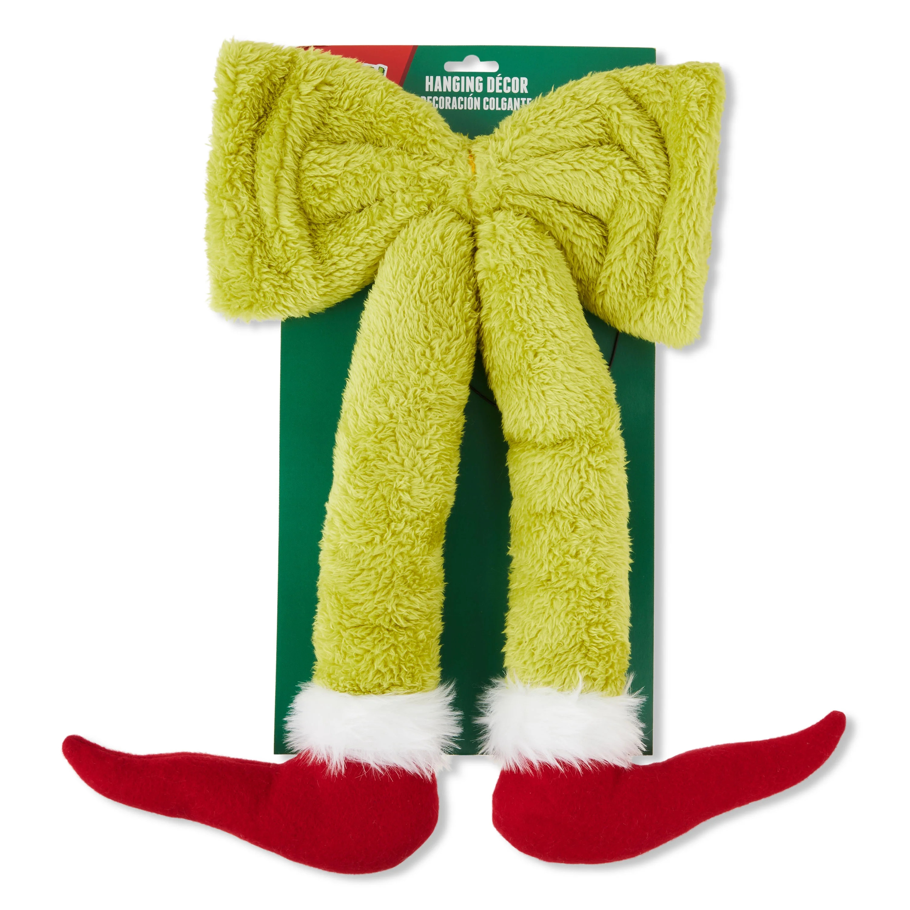 Dr. Seuss' How the Grinch Stole Christmas Hanging Green Bow Grinch Legs Door Decoration by Ruz - ... | Walmart (US)