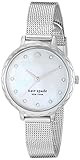 Kate Spade New York Women's Morningside Mini Quartz Mesh, Stainless Steel Mother of Pearl Watch, Col | Amazon (US)