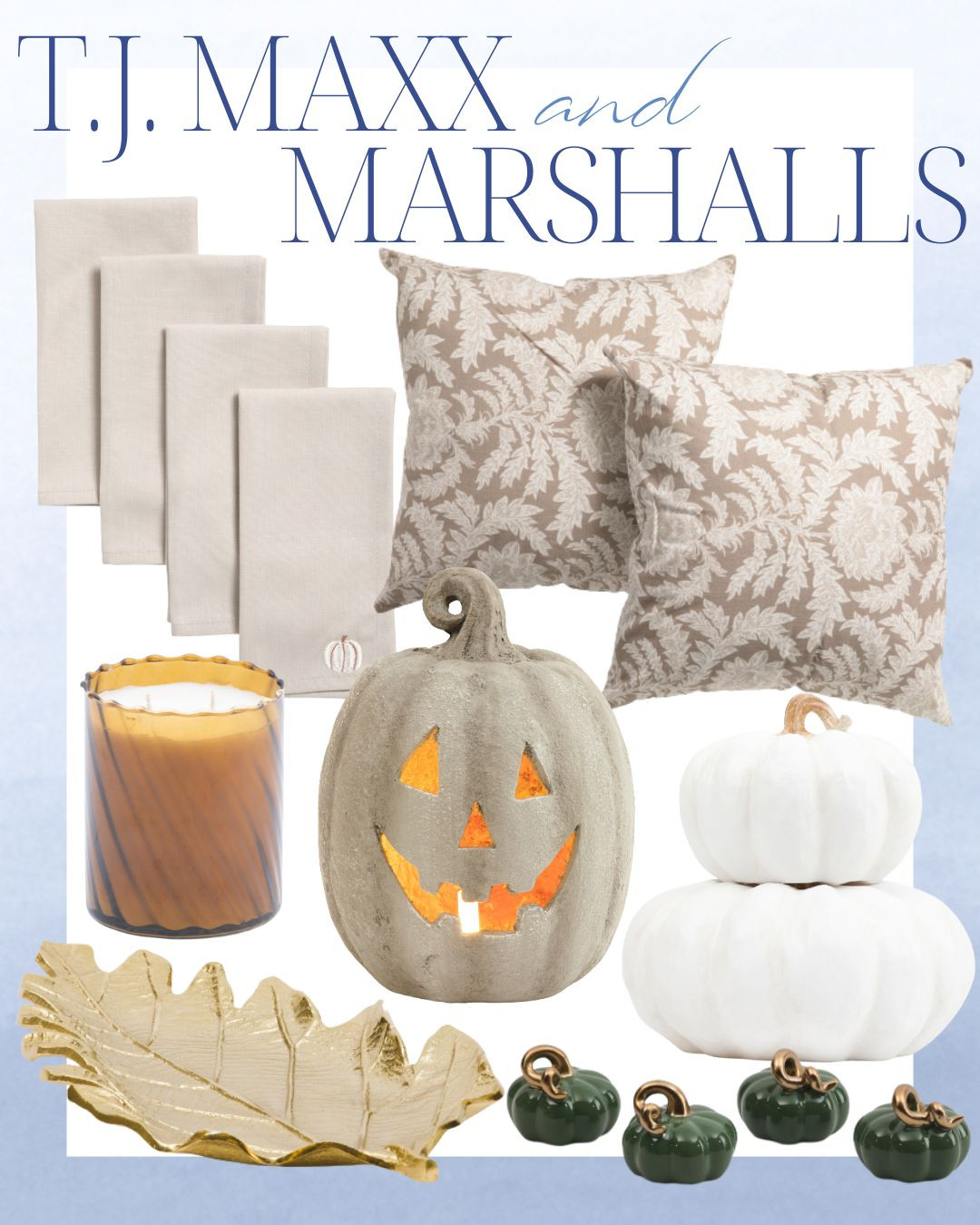 Fall home decor finds from T.J. Maxx and Marshalls are here! 🍂 From cozy throw pillows and candles to chic pumpkins and autumn wreaths, these affordable pieces will instantly elevate your seasonal space. Whether you're styling your entryway or creating a festive tablescape, these picks bring warmth and charm to every corner of your home!

fall home decor, T.J. Maxx fall decor, Marshalls seasonal finds, pumpkin decorations, autumn wreath, budget-friendly home decor, cozy fall accents 

 #LTKSeasonal #LTKHome
