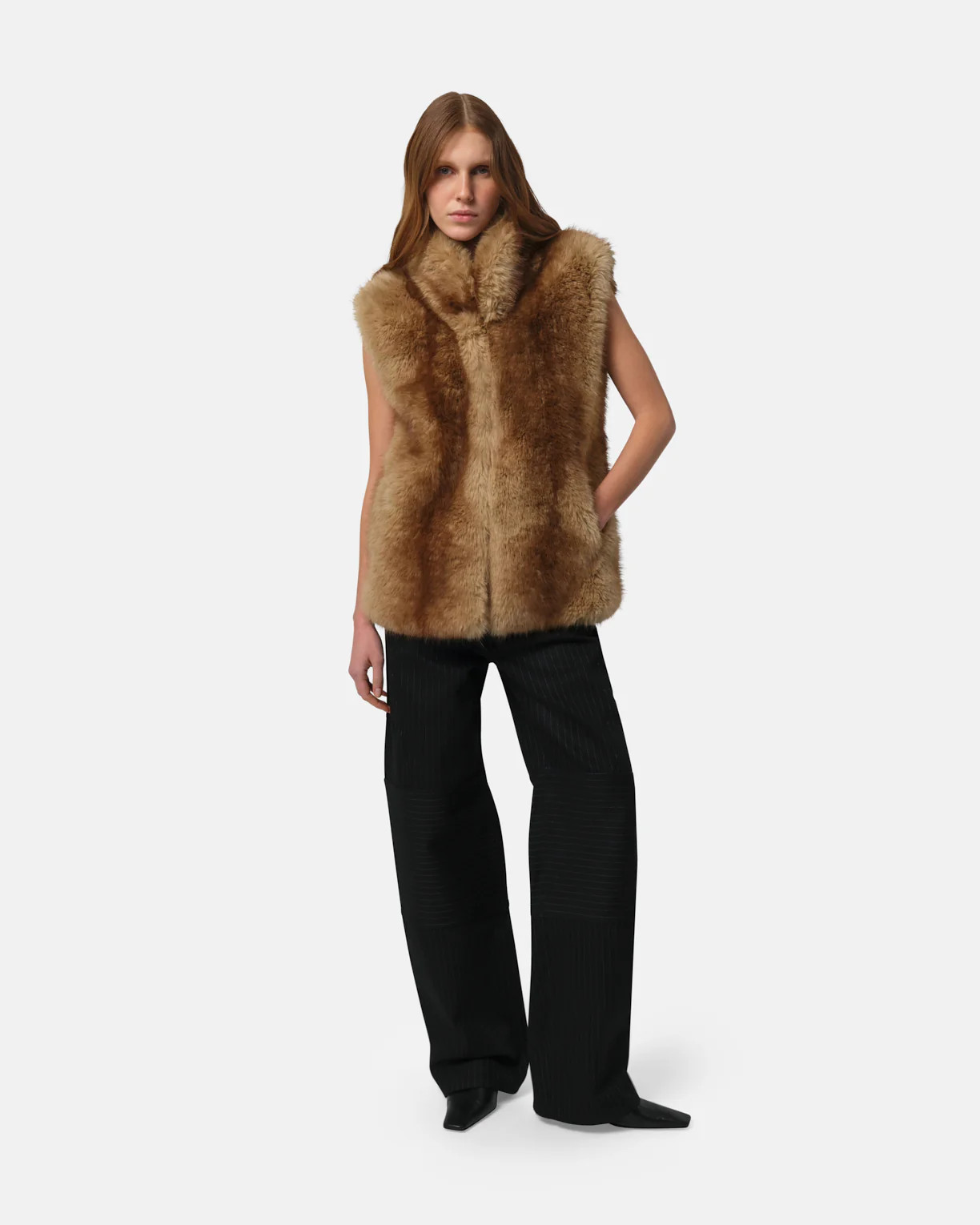 Laila Mink Vest | Apparis