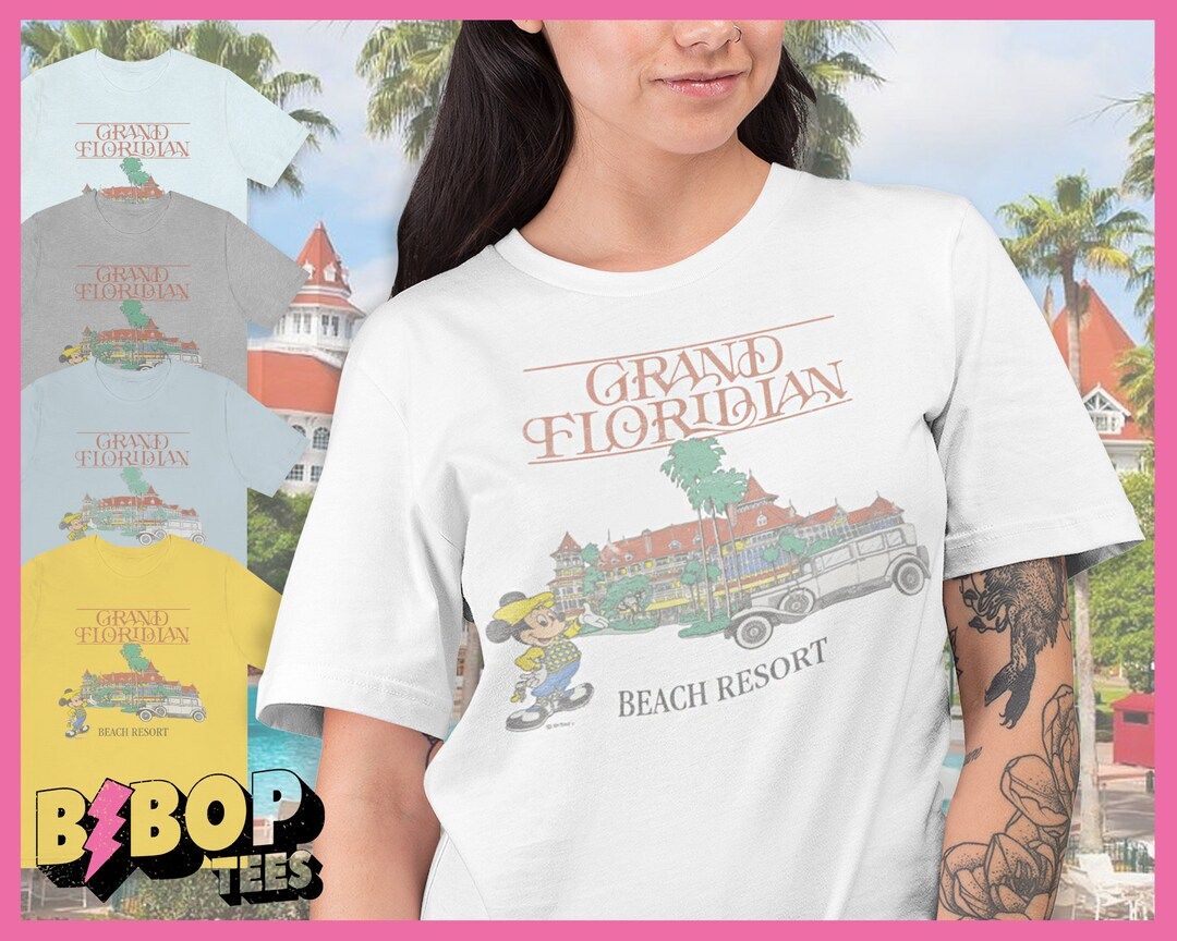 Grand Floridian Vintage Style 80's Disney Resort Unisex Tee - Etsy | Etsy (US)