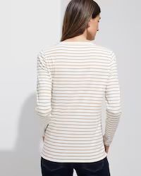 Outlet WHBM Long Sleeve Double Scoop Neck Tee | White House Black Market