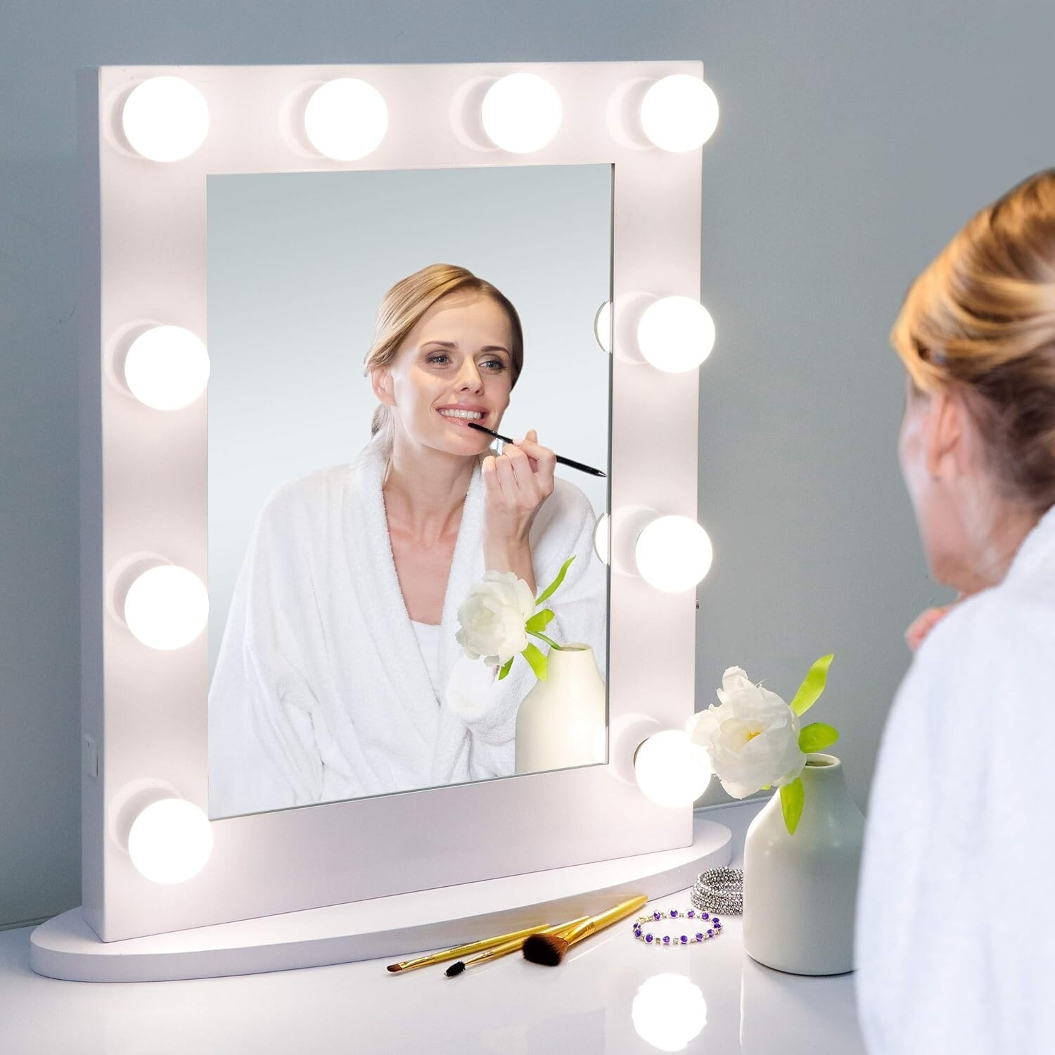 Hollywood Vanity Mirror with Dimmable LED Lights | Bed Bath & Beyond
