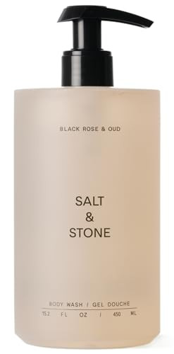 Salt & Stone Body Wash with Antioxidants for Deep Moisture | For Women & Men, Sulfate, Paraben, & Dye Free, Leaving Skin Soft and Hydrated | Black Rose & Oud 15.2 fl oz | Amazon (US)
