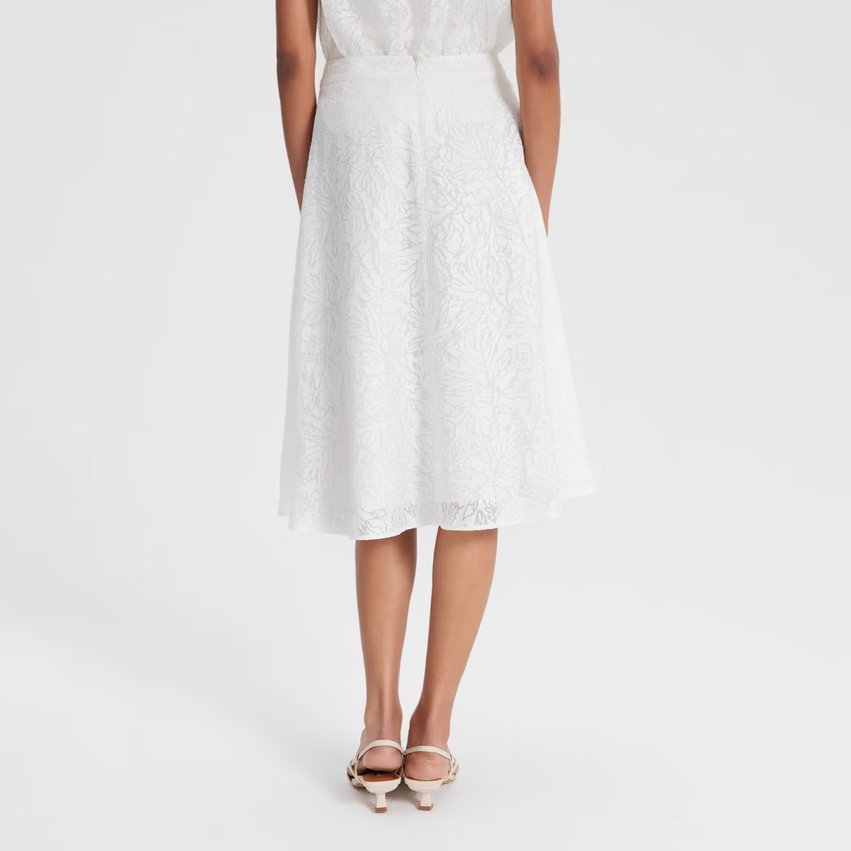 Women's Semi-Sheer Jacquard A-Line Skirt - A New Day™ | Target