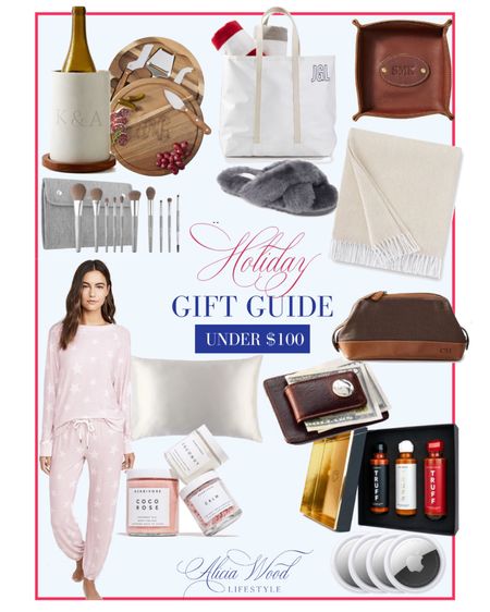 Gifts under $100

Pajamas, silk pillow case, slippers, makeup brushes, cheese board, leather catch all, marble wine chiller, bath salts, apple AirTag, money clip, throw blanket, waterproof tote

#LTKHoliday #LTKGiftGuide #LTKmens