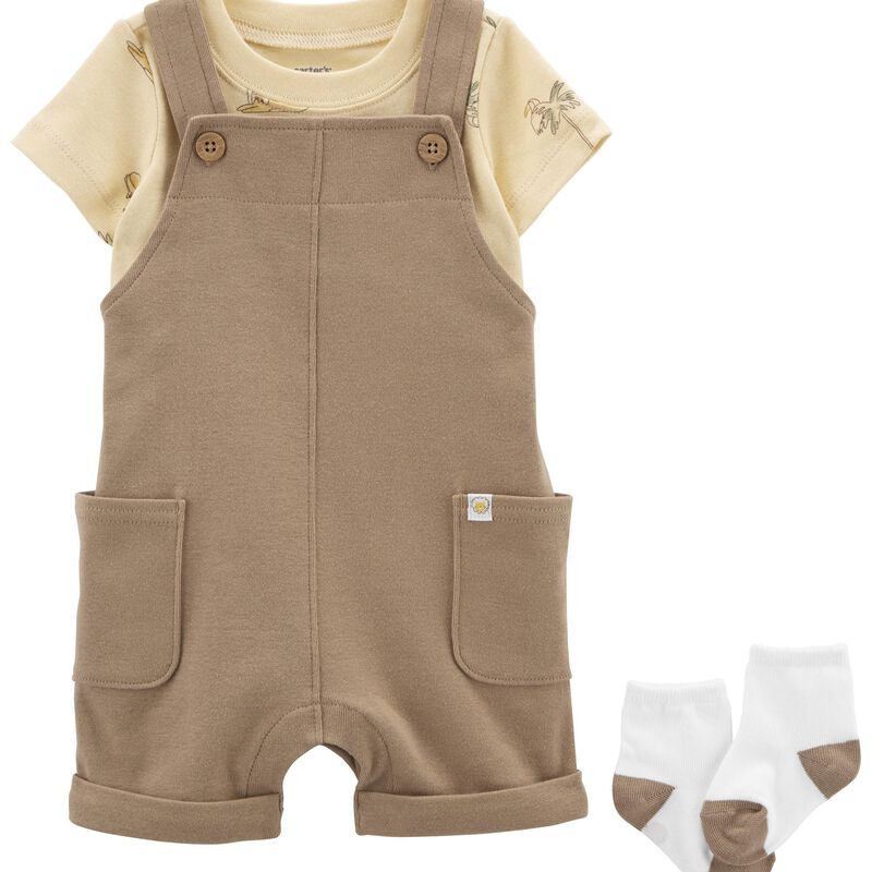 Baby 3-Piece Tee & Shortall Set | Carter's