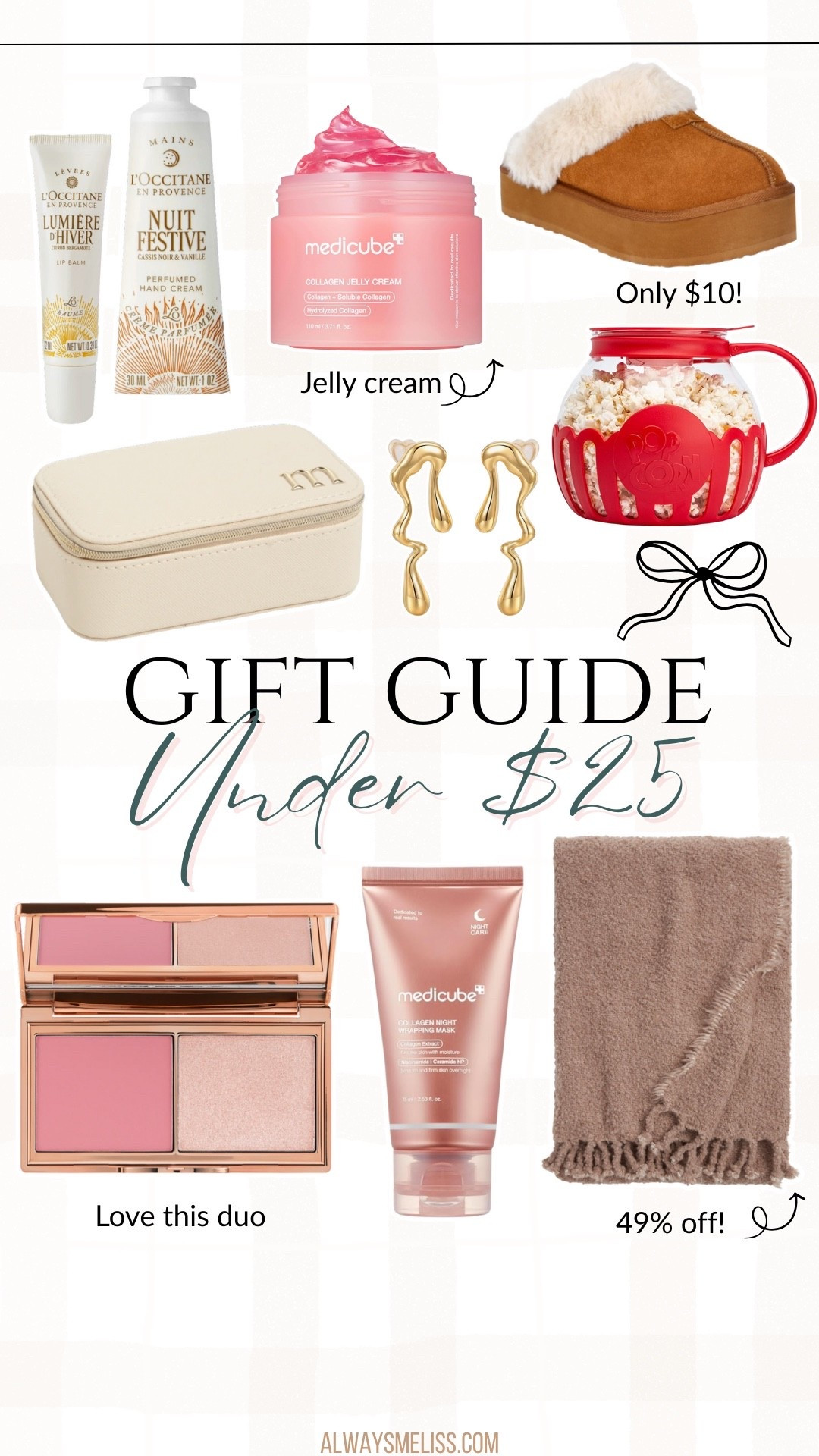 Gifts under $25! Great for anyone on your list.

Blankets 
Holiday gifts 
Make up 

#LTKFindsUnder50 #LTKGiftGuide #LTKHoliday