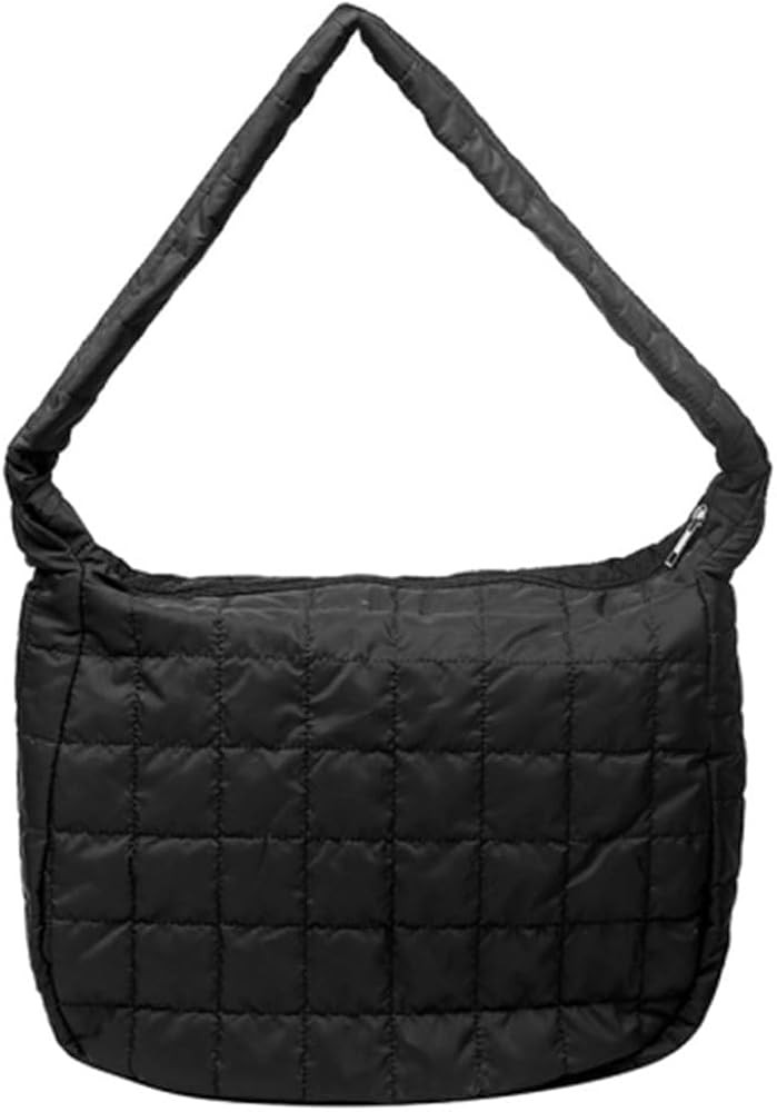 Down Cotton Padded Large Tote Bags Lattice Crossbody Tote Bags for Women Lightweight Quilted Padd... | Amazon (US)