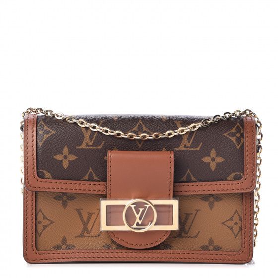 LOUIS VUITTON Reverse Monogram Dauphine Chain Wallet | Fashionphile