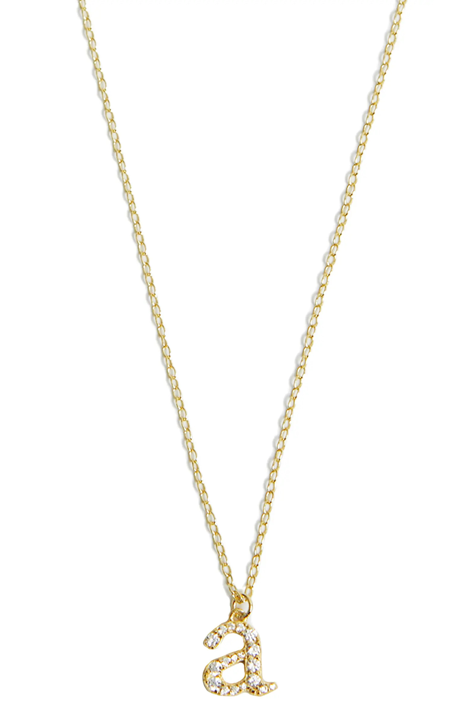 Mini Pavé Initial Necklace | Nordstrom