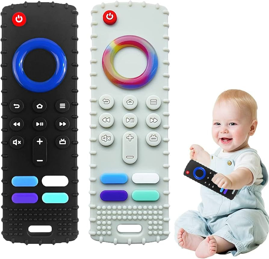 Silicone Baby Teething Toys, Teething Toys for Babies 6-18 Months, Baby Silicone Chew Toys，Remo... | Amazon (US)