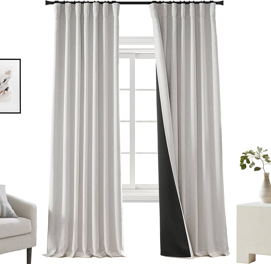 PANELSBURG Noise Cancelling Blackout Curtains, Heavy Soundproof Acoustic Curtains, Sound Blocking... | Amazon (US)