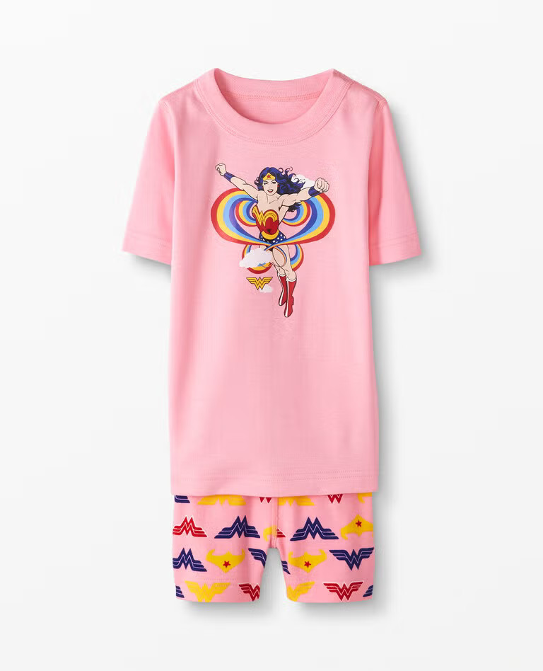 DC Wonder Woman Summer Short John Pajamas | Hanna Andersson