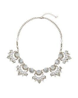 White Fan Short Necklace | White House Black Market