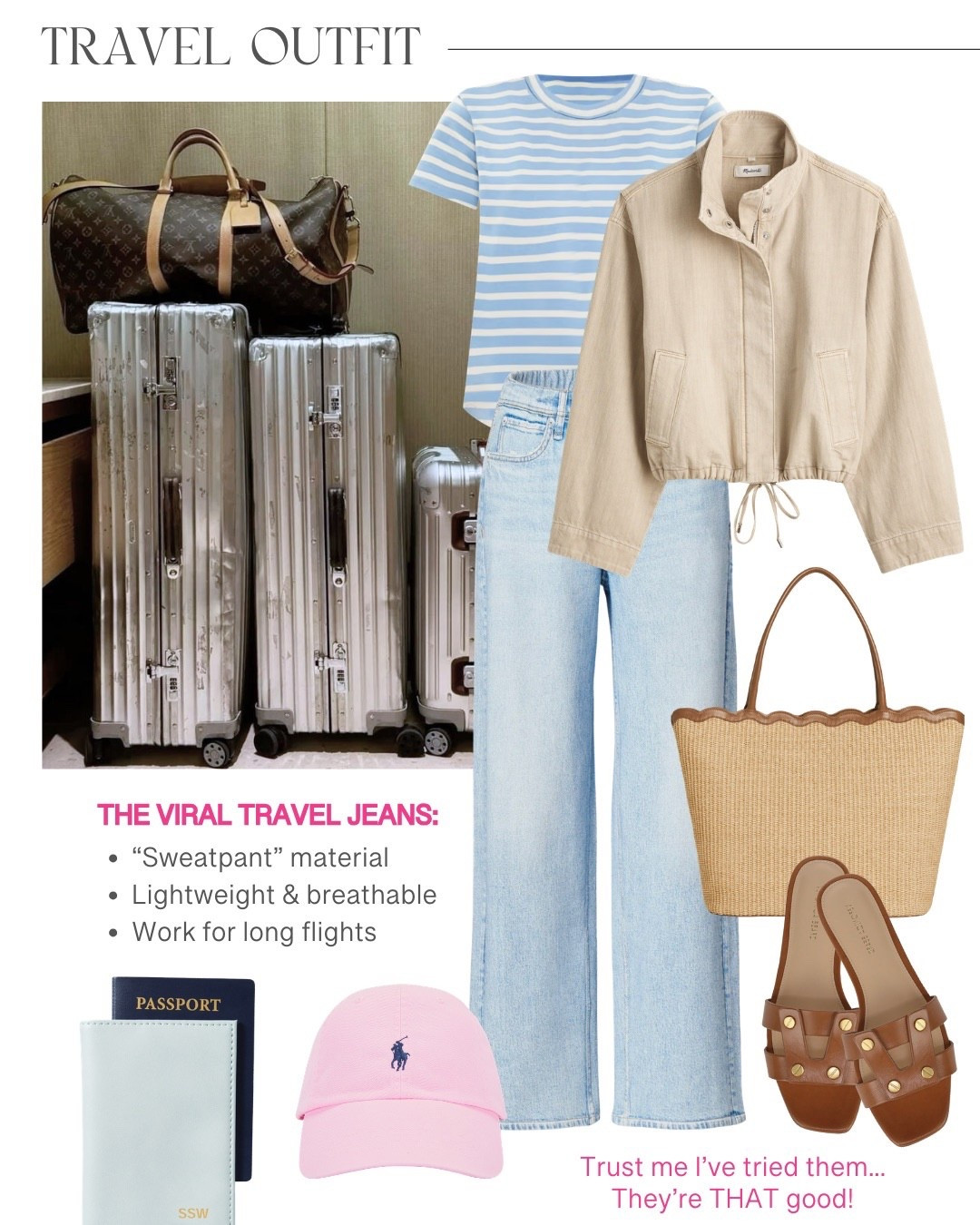 This is a go to travel outfit formula of mine! If you haven’t tried the Miramar sweatpant jean before now is the time… they are a game changer for travel days! ✈️🤍

#LTKOver40 #LTKTravel #LTKSeasonal