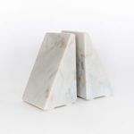 Alexandra White Marble Bookends | Scout & Nimble