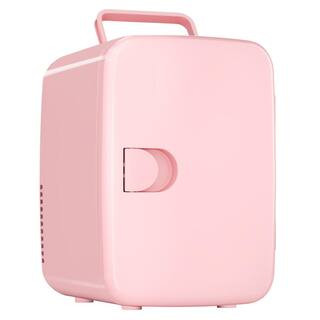 7 in. 0.14 cu. ft. Mini Refrigerator in Pink, Portable Cooler and Warmer, for Skin Care, Cosmetics, Beverage, 4L | The Home Depot