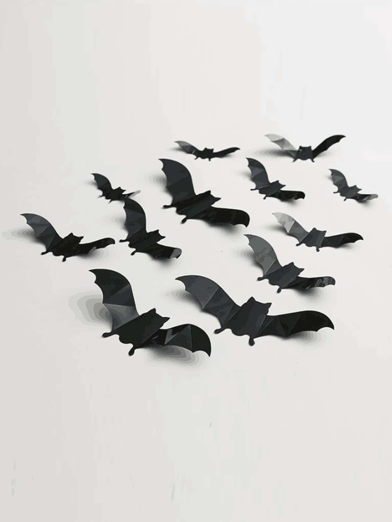 12pcs 3D Bat Sticker | SHEIN