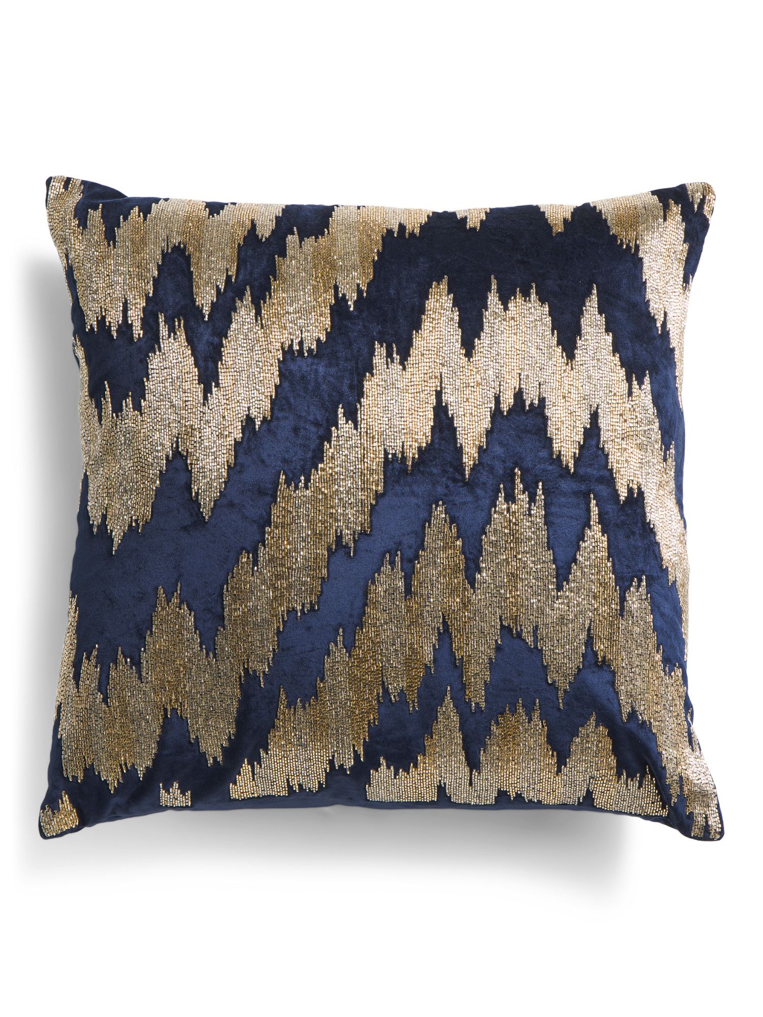 22x22 Bead Embellished Velvet Pillow | TJ Maxx