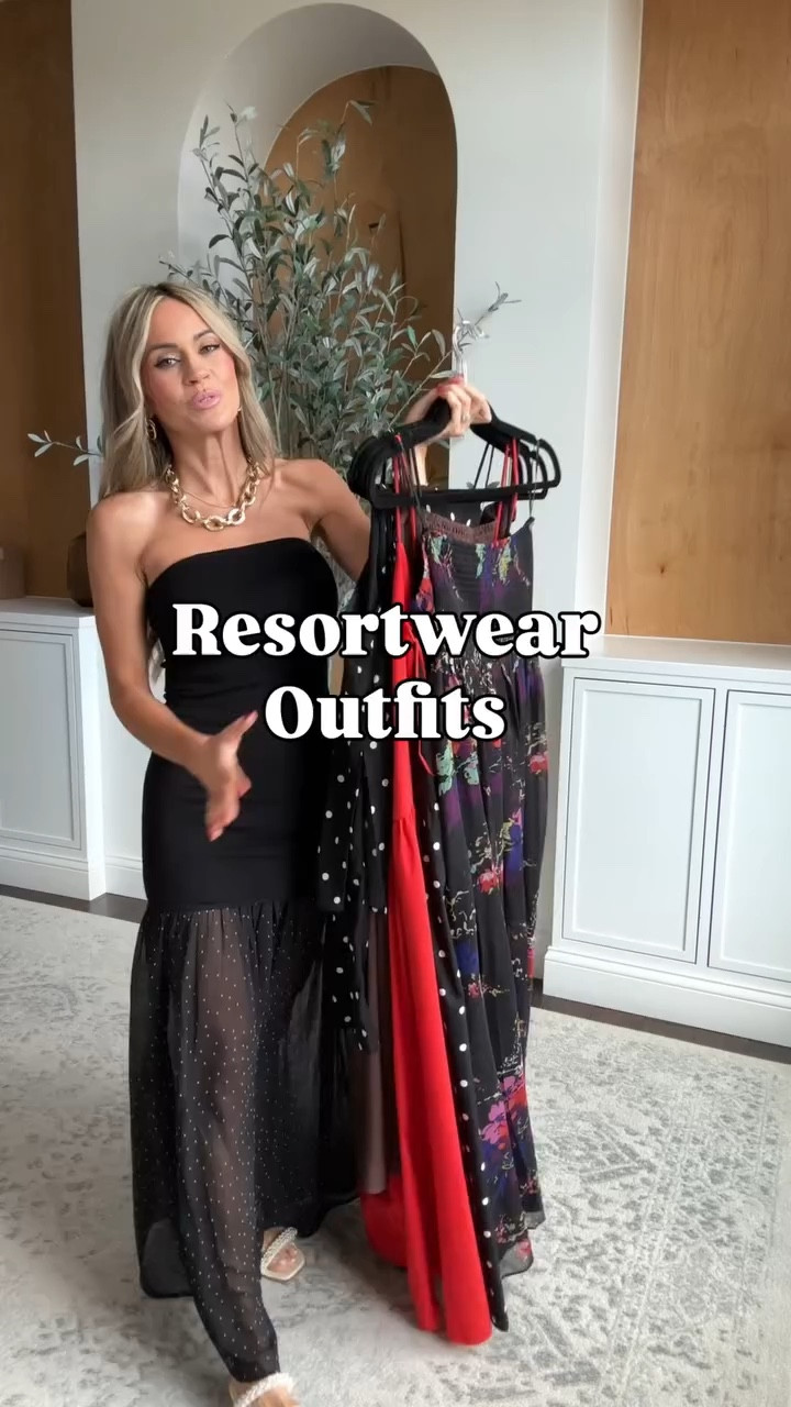 Resortwear outfits for your upcoming vacation or spring break trip! Love the gorgeous maxi dresses, flowy easy outfits, and of course the polka dots! Would be so cute for vacation or spring and summer events!

#vacationoutfits #beachoutfits

#LTKootd #LTKmomlife #LTKgrwm