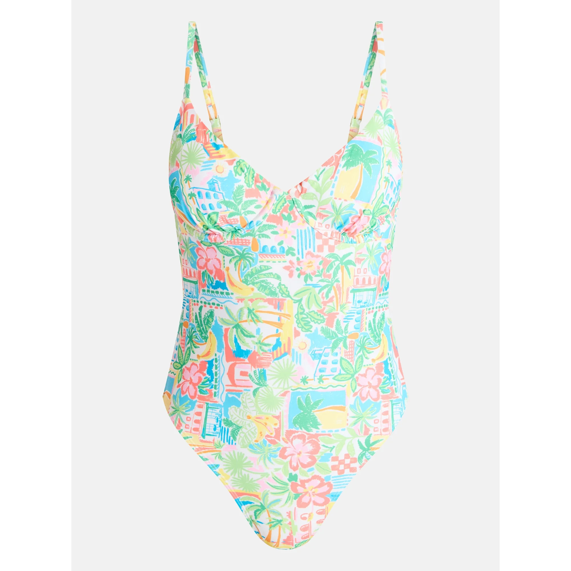 No Boundaries Underwire One Piece Swimsuit, Women's XXS-XXL | Walmart (US)